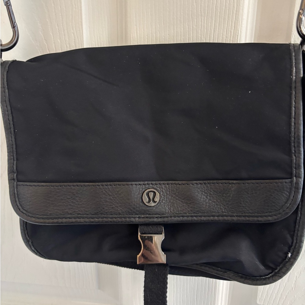 lululemon athletica Black Messenger Bag